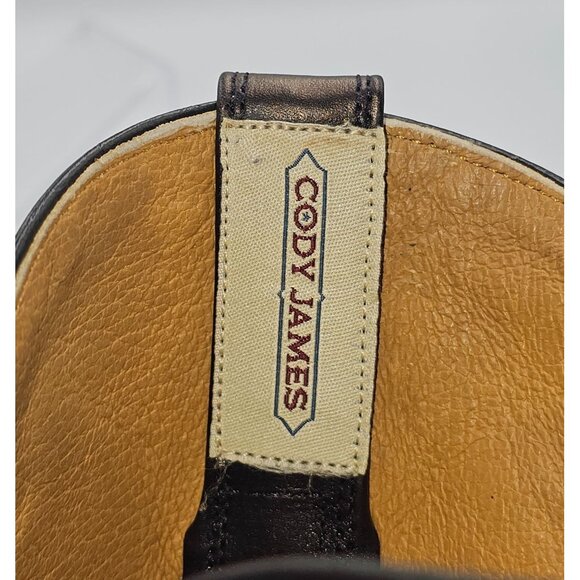 Cody James Men's Brown Metallic Western Leather Round Toe Boots Size 8.5D 2552 - Picture 8 of 16